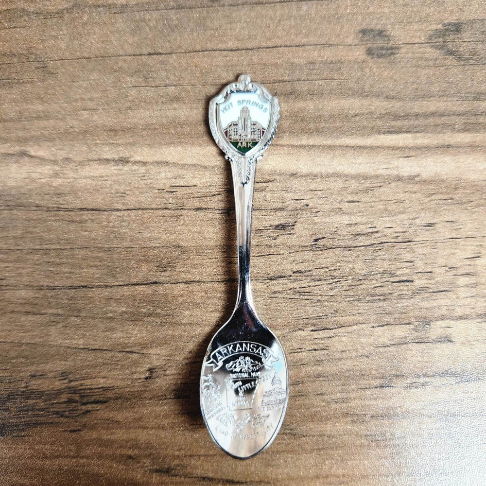Vintage Arkansas Souvenir Spoon Hot Springs Little Rock Land of Opportunity ARK